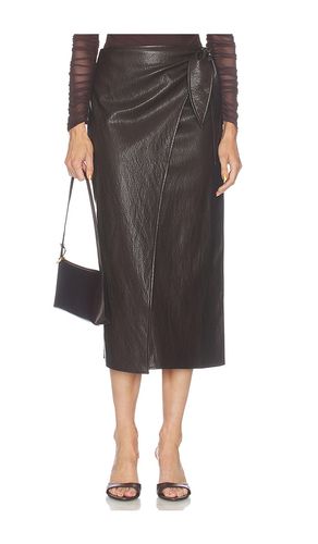 Vega Faux Leather Wrap Skirt en . Taille S. Also en XS - LNA - Modalova