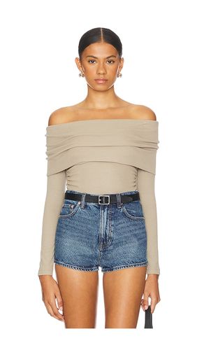 Liya Ribbed Fold Over Top in . Size L - LNA - Modalova
