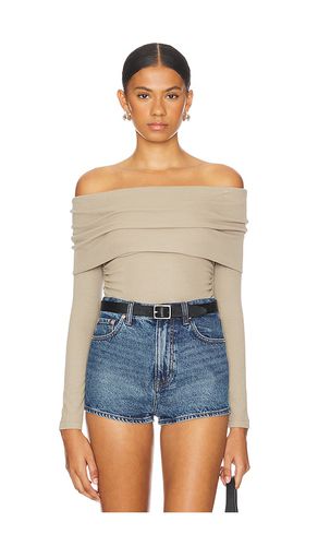 Liya Ribbed Fold Over Top in . Size M, S, XS - LNA - Modalova