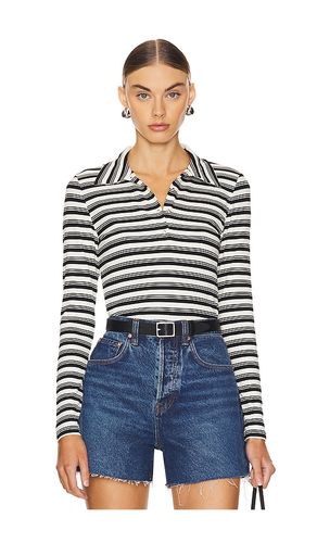 TOP MANCHES LONGUES SYLVIE COLLARED RIBBED in & . Size XL - LNA - Modalova