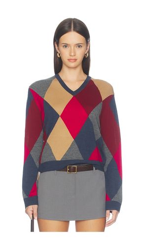 PULL COL V CLASSIQUE À MOTIF LOSANGE JAMES en . Taille S. Also en M, L - LESET - Modalova