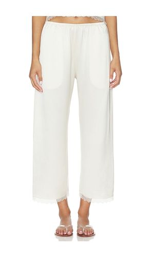 PANTALON CROPPED EN DENTELLE BARB en . Taille M. Also en S - LESET - Modalova