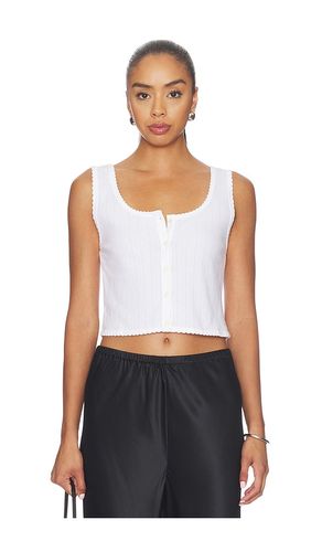 Pointelle Button Down Tank en . Taille S. Also en M, L, XL - LESET - Modalova