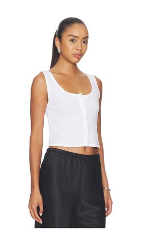 Pointelle Button Down Tank en . Taille S. Also en M, XL - LESET - Modalova