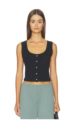 Pointelle Button Down Tank en . Taille L. Also en M, XL - LESET - Modalova