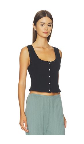 Pointelle Button Down Tank en . Taille L. Also en M, XL - LESET - Modalova
