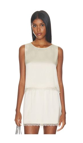 TOP CROPPED SANS MANCHES EN DENTELLE BARB en . Taille M. Also en S, XL - LESET - Modalova