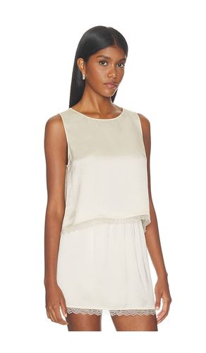 TOP CROPPED SANS MANCHES EN DENTELLE BARB en . Taille XS. Also en M, XL - LESET - Modalova