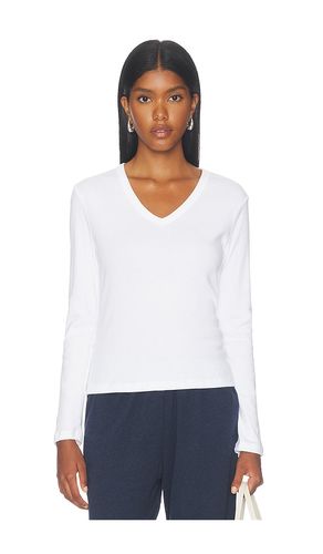 TOP À MANCHES LONGUES SLIM ET COL EN V NANDO en . Taille L. Also en M - LESET - Modalova