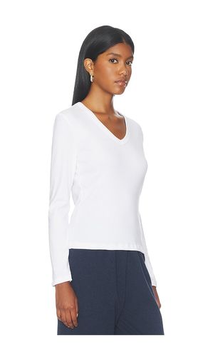 TOP À MANCHES LONGUES SLIM ET COL EN V NANDO en . Taille S. Also en - LESET - Modalova