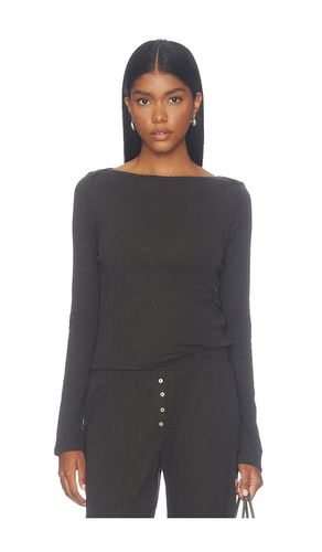 Pointelle Long Sleeve Bateau Top en . Taille L. Also en M, S, XL, XS - LESET - Modalova