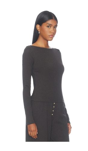Pointelle Long Sleeve Bateau Top en . Taille L. Also en M, S, XL, XS - LESET - Modalova