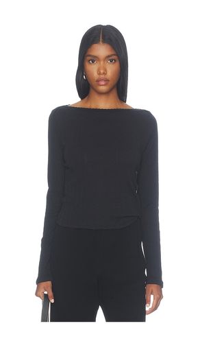 Pointelle Long Sleeve Bateau Top en . Taille L. Also en M, S, XL, XS - LESET - Modalova