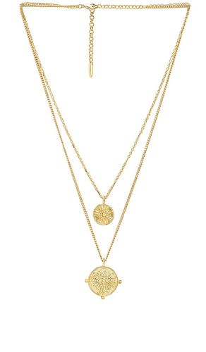 X REVOLVE The Double Coin Charm Necklace in - Luv AJ - Modalova