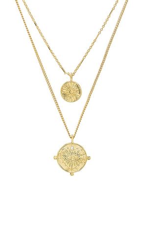X REVOLVE The Double Coin Charm Necklace in - Luv AJ - Modalova