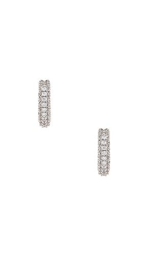 The Pave Amalfi Huggies in - Luv AJ - Modalova