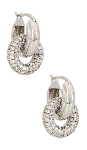 Pave Interlock Hoops in - Luv AJ - Modalova