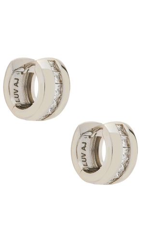 BOUCLES D'OREILLES THE PAVE STRIPE MONACO en - Luv AJ - Modalova