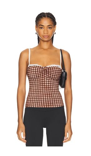 Miaou Enzo Top in Brown. Size XS - Miaou - Modalova