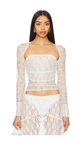 Miaou Iris Top in White. Size XS - Miaou - Modalova