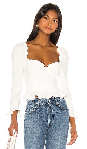 Corie Top In White in . Size XS - MAJORELLE - Modalova