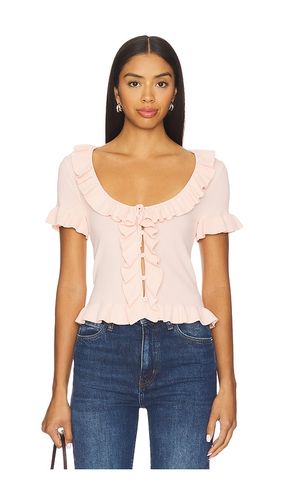Kaomi Ruffle Knit Top en . Taille L. Also en M, S, XL - MAJORELLE - Modalova