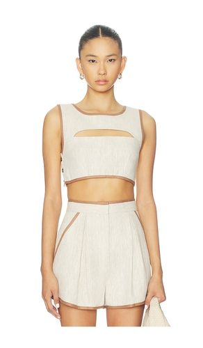 CROP TOP DÉCOUPÉ BORDÉ en . Taille 0. Also en 10, 4, 6 - MATTHEW BRUCH - Modalova