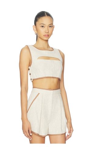 CROP TOP DÉCOUPÉ BORDÉ en . Taille 0. Also en 10, 4, 6 - MATTHEW BRUCH - Modalova