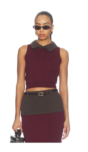 Combo Collar Cropped Tank Top en . Taille XS. Also en M, L - MATTHEW BRUCH - Modalova
