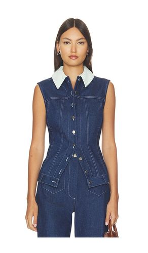 Collared Button Down Vest Top en . Taille 0. Also en 2, 4, 6, 8 - MATTHEW BRUCH - Modalova