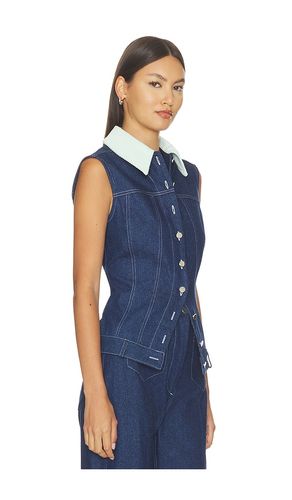 Collared Button Down Vest Top en . Taille 0. Also en 2, 4, 6, 8 - MATTHEW BRUCH - Modalova