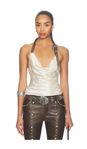 Metal Buckle Halter Cowl Neck Top en . Taille 34/2. Also en 42/10 - Markgong - Modalova