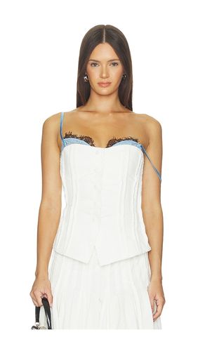 Strapless Button Up Top With Lace Trim en . Taille 34/2. Also en 36/4, 38/6, 40/8 - Markgong - Modalova
