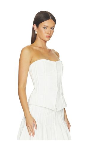 Strapless Button Up Top With Lace Trim en . Taille 34/2. Also en 36/4, 38/6, 40/8 - Markgong - Modalova