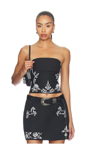 Floral Embroidered Tube Top en . Taille 34/2. Also en 38/6, 40/8, 42/10 - Markgong - Modalova