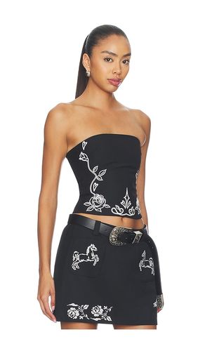 Floral Embroidered Tube Top en . Taille 34/2. Also en 36/4, 38/6, 40/8, 42/10 - Markgong - Modalova