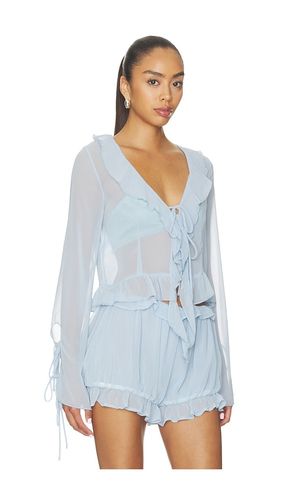 CHEMISE RUFFLE en . Taille L. Also en M, S, XS - Milkwhite - Modalova