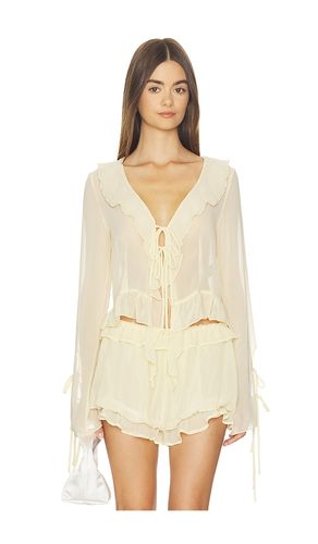 CHEMISE RUFFLE en . Taille L. Also en M - Milkwhite - Modalova