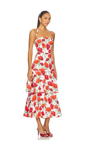 ROBE MI-LONGUE RED PEONIA en . Taille 2. Also en 6 - MILLY - Modalova