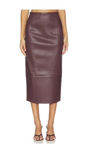 Stretch Leather Skirt en . Taille L. Also en M, S - MISHA - Modalova