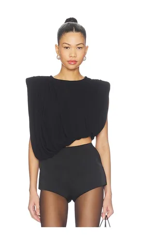 Liria Jersey Draped Top en . Taille L. Also en M, S, XS - MISHA - Modalova