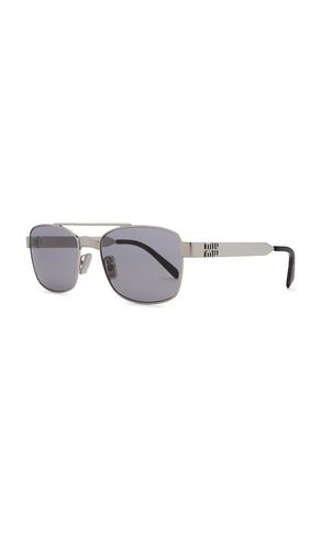 LUNETTES DE SOLEIL RECTANGLE en - Miu Miu - Modalova
