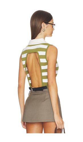 Leather Belt Cut Out Knitted Top en ,. Taille M. Also en L - Monse - Modalova