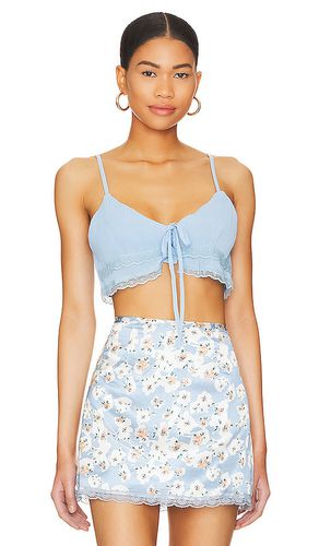 Camila Coelho Alexis Mini Skirt in Baby Blue. Size M, XL