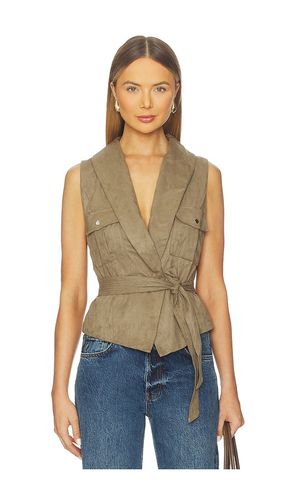 Aaliyah Faux Suede Vest in . Size S. Also in XS - MORE TO COME - Modalova