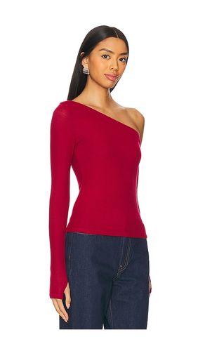 Magdaleno Asymmetrical Fitted Cold Shoulder Long Sleeve Top en . Taille S. Also en XL, XS - Michael Lauren - Modalova