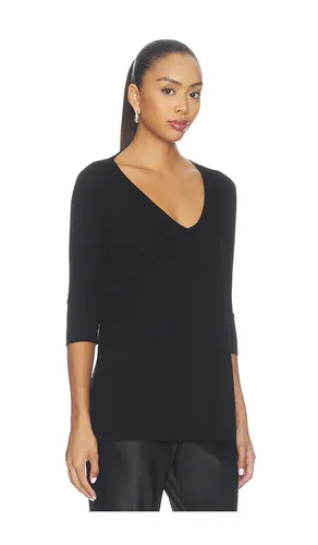 TOP MANCHES 3/4 ET COL V DRAPÉ DYLAN en . Taille L. Also en M, S, XS - Michael Lauren - Modalova