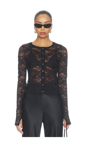T-SHIRT DENTELLE MANCHES LONGUES ET BOUTONS-PRESSION VESCA en . Taille M. Also en S, XL, XS - Michael Lauren - Modalova