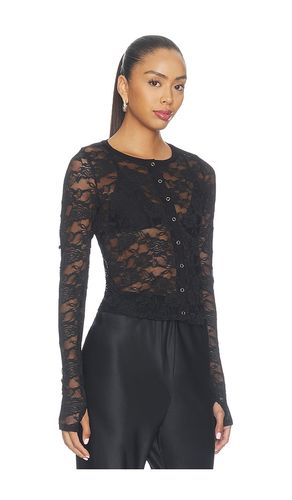 T-SHIRT DENTELLE MANCHES LONGUES ET BOUTONS-PRESSION VESCA en . Taille L. Also en M, S, XS - Michael Lauren - Modalova