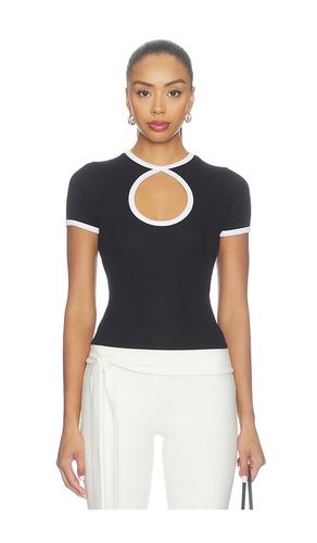 T-SHIRT MANCHES COURTES COLORBLOCKED ET DÉCOUPE GOUTTE D'EAU KEONI en & . Taille S. Also en M, L - Michael Lauren - Modalova